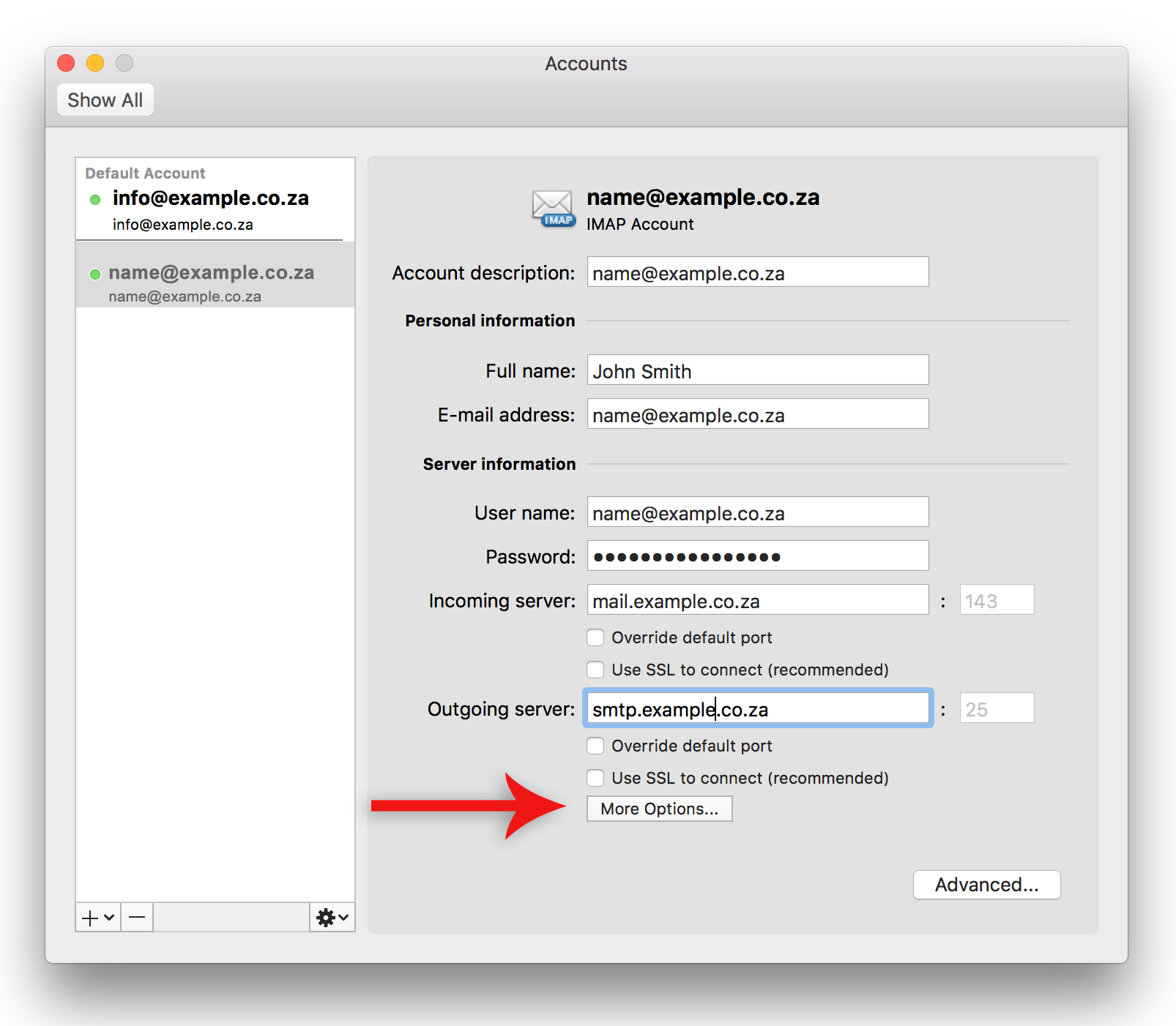 setting encryption on outllok 2016 for mac